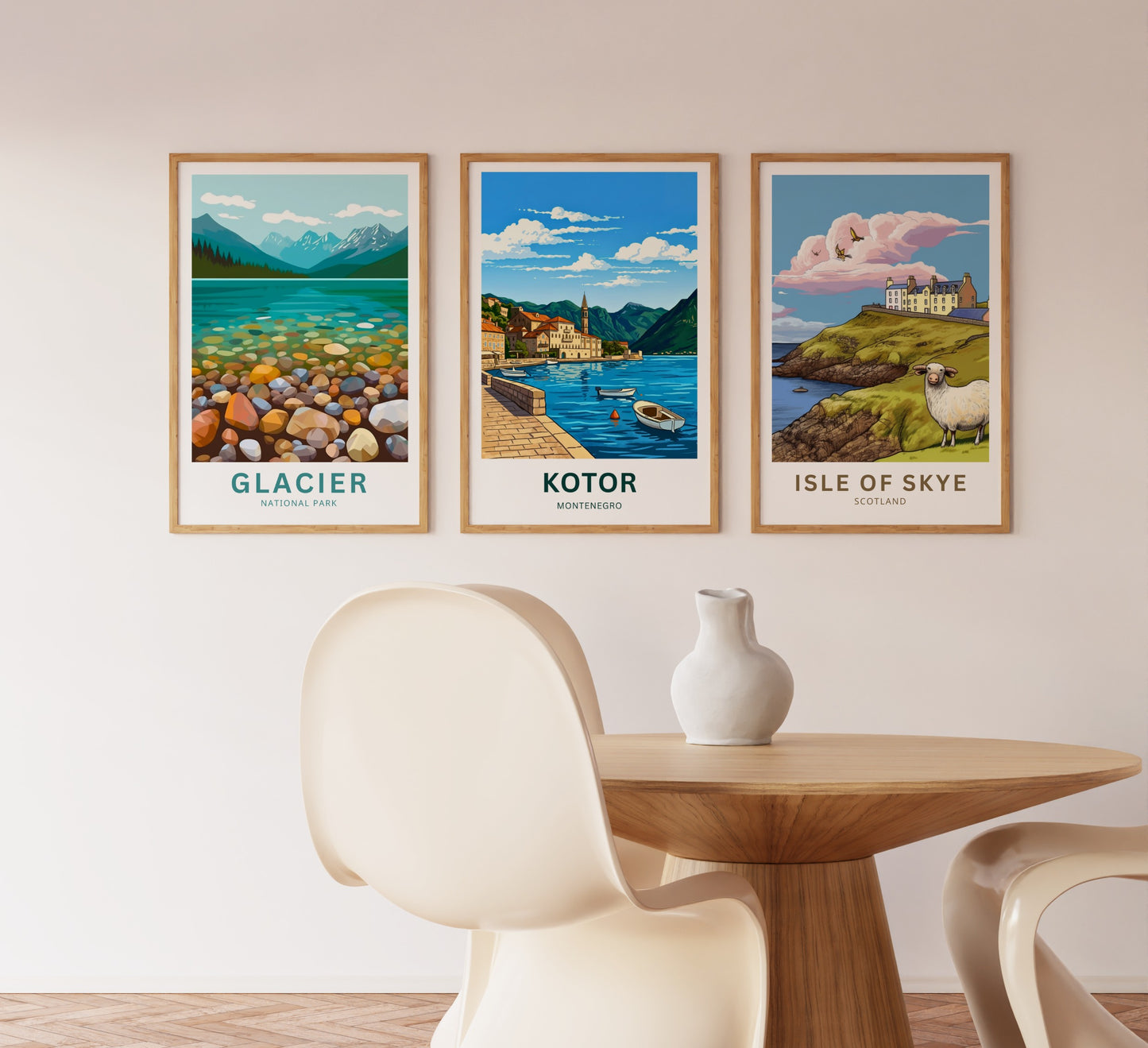 Kotor Travel Poster -   Charming Harbor