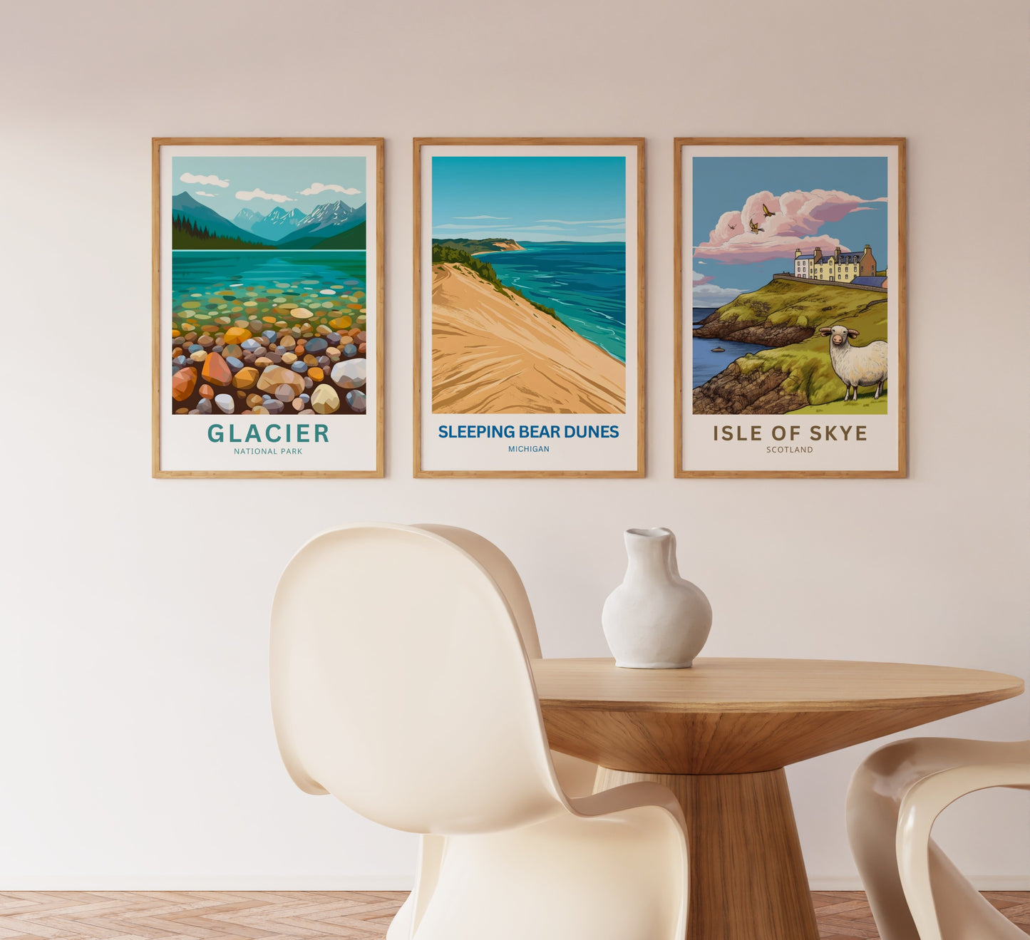 Sleeping Bear Dunes Travel Poster - National Lakeshore