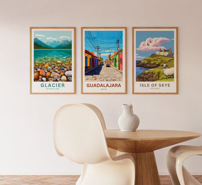 Guadalajara Travel Poster - Mexico Street
