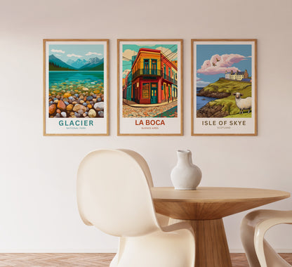 La Boca Travel Poster - Buenos Aires