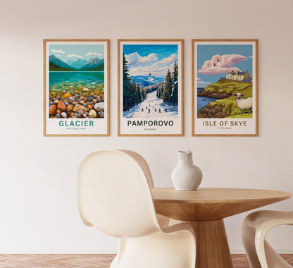 Pamporovo Travel Poster - Discover the Charm of Bulgaria Ski Resort