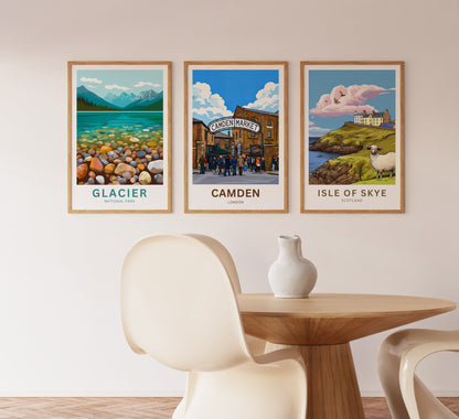 Camden Market Travel Poster