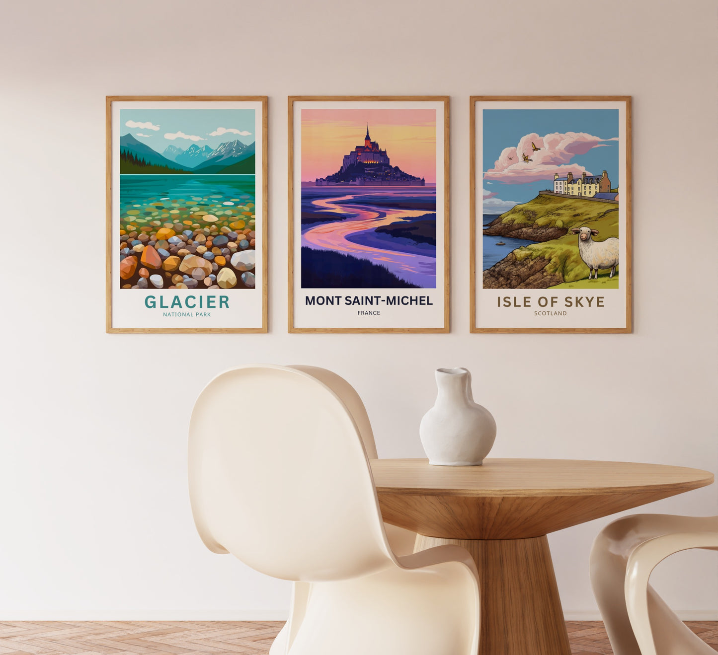 Mont Saint-Michel Travel Poster - Normandy, France