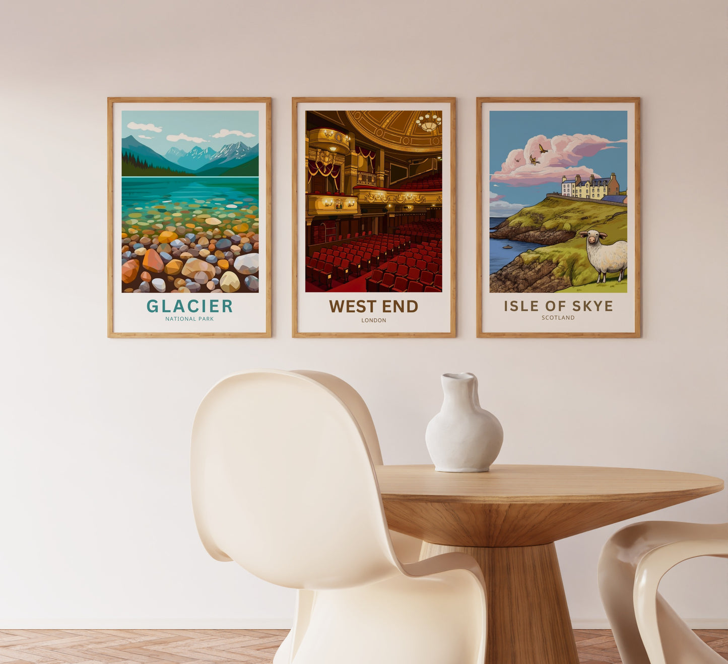 West End Travel Poster - London Theatre View