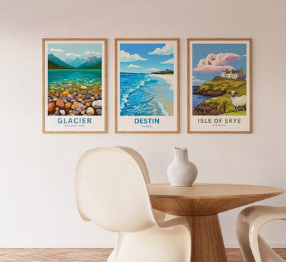Destin, Florida Travel Poster - Calming Waters