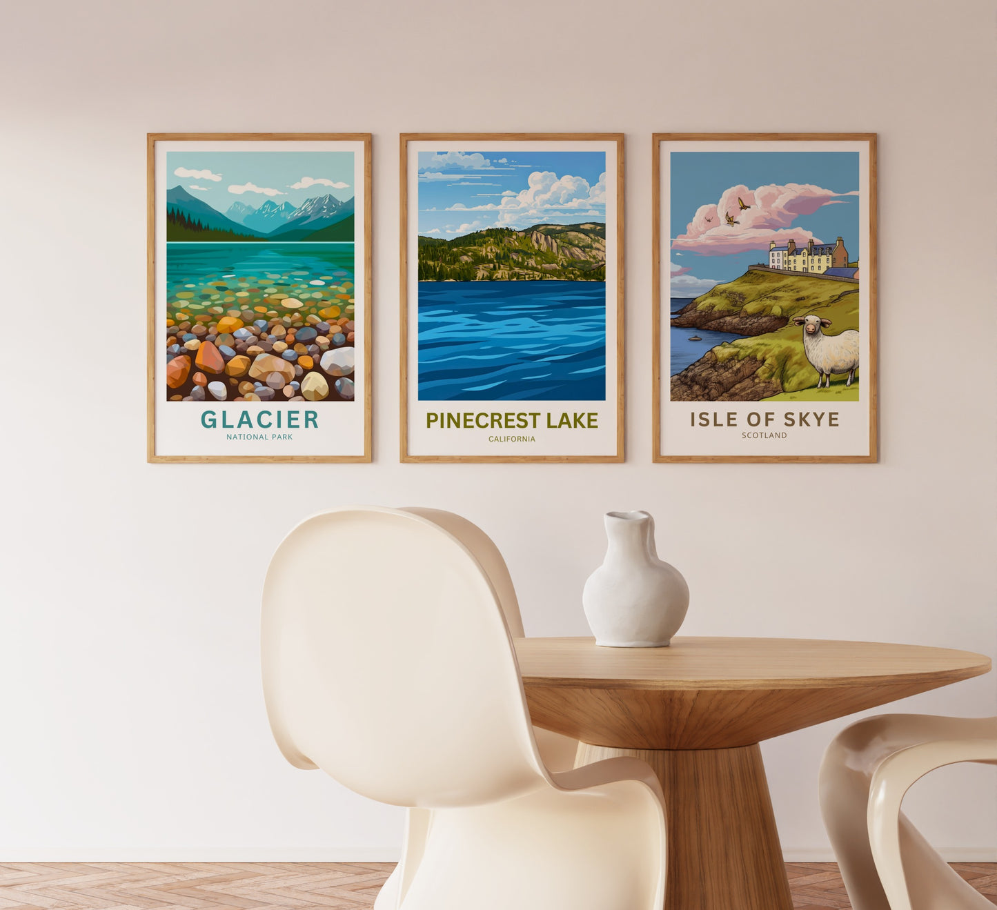 Pinecrest Lake Travel Poster - Nature’s Quiet Haven