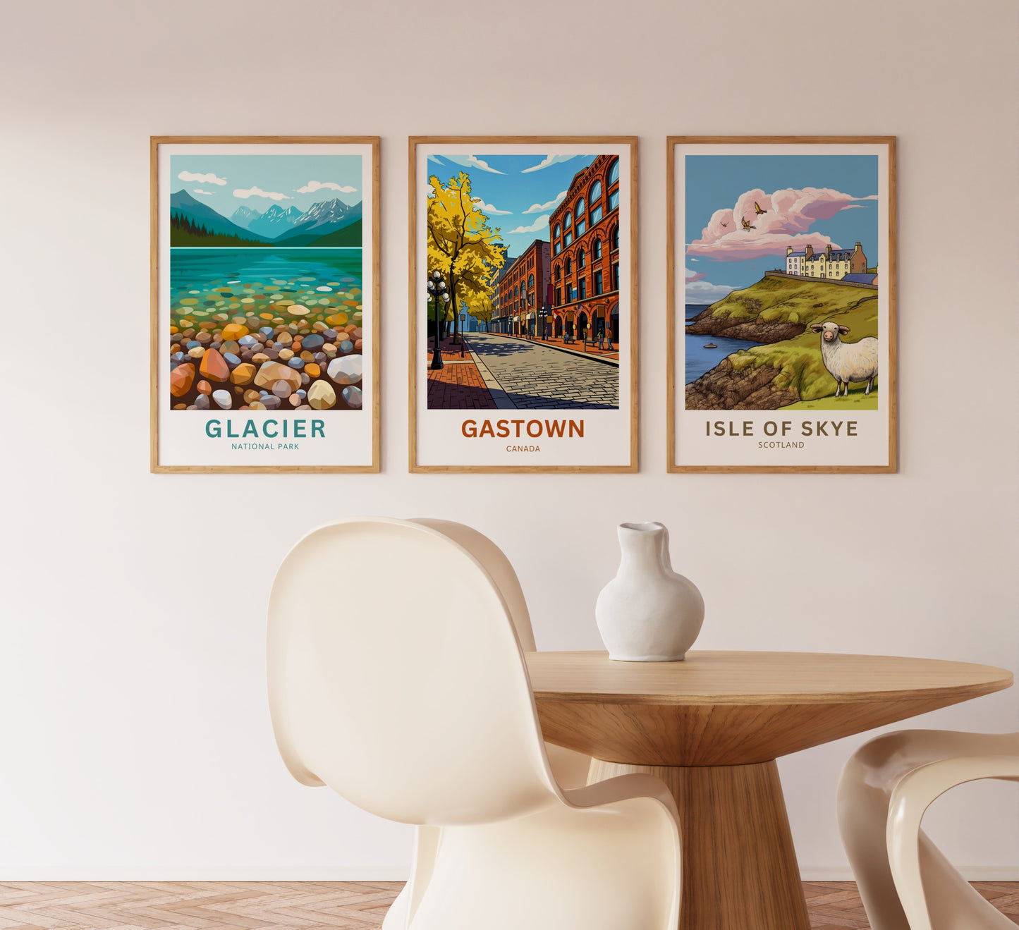 Gastown Travel Poster - Vancouver Heritage Streetscape
