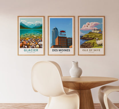 Des Moines Travel Poster