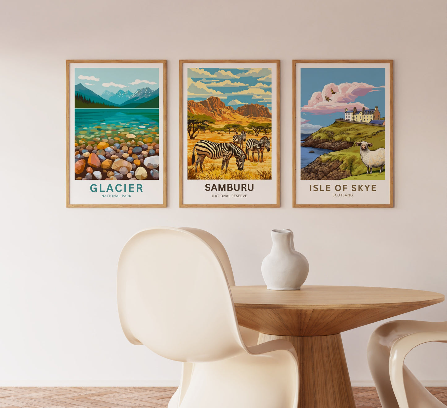 Samburu National Reserve Travel Poster - Kenya