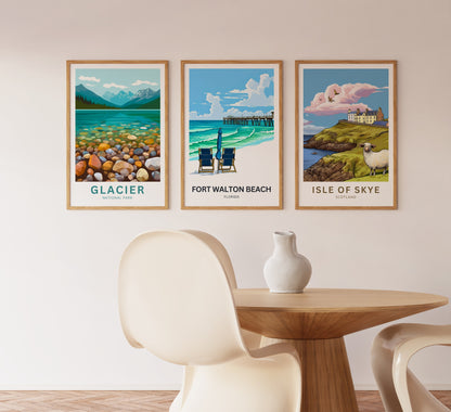 Fort Walton Beach Travel Poster - Beach Therapy