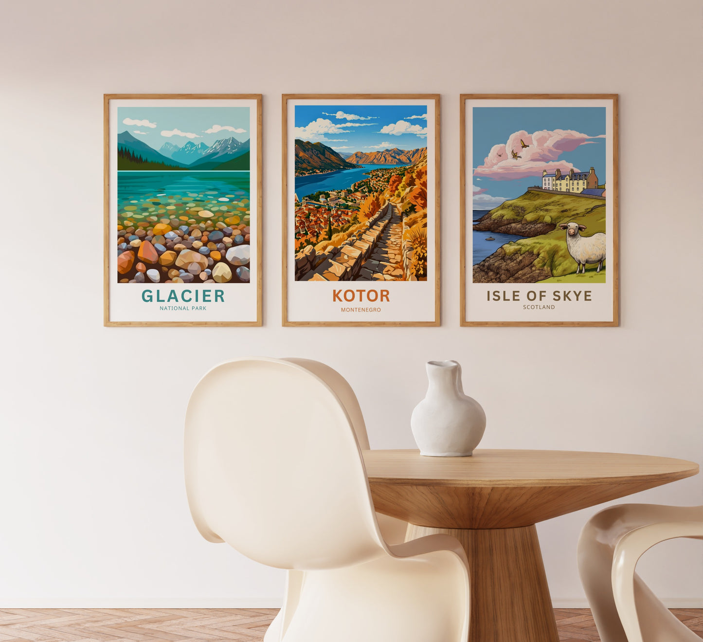 Kotor Travel Poster -   Montenegro Iconic Walkway