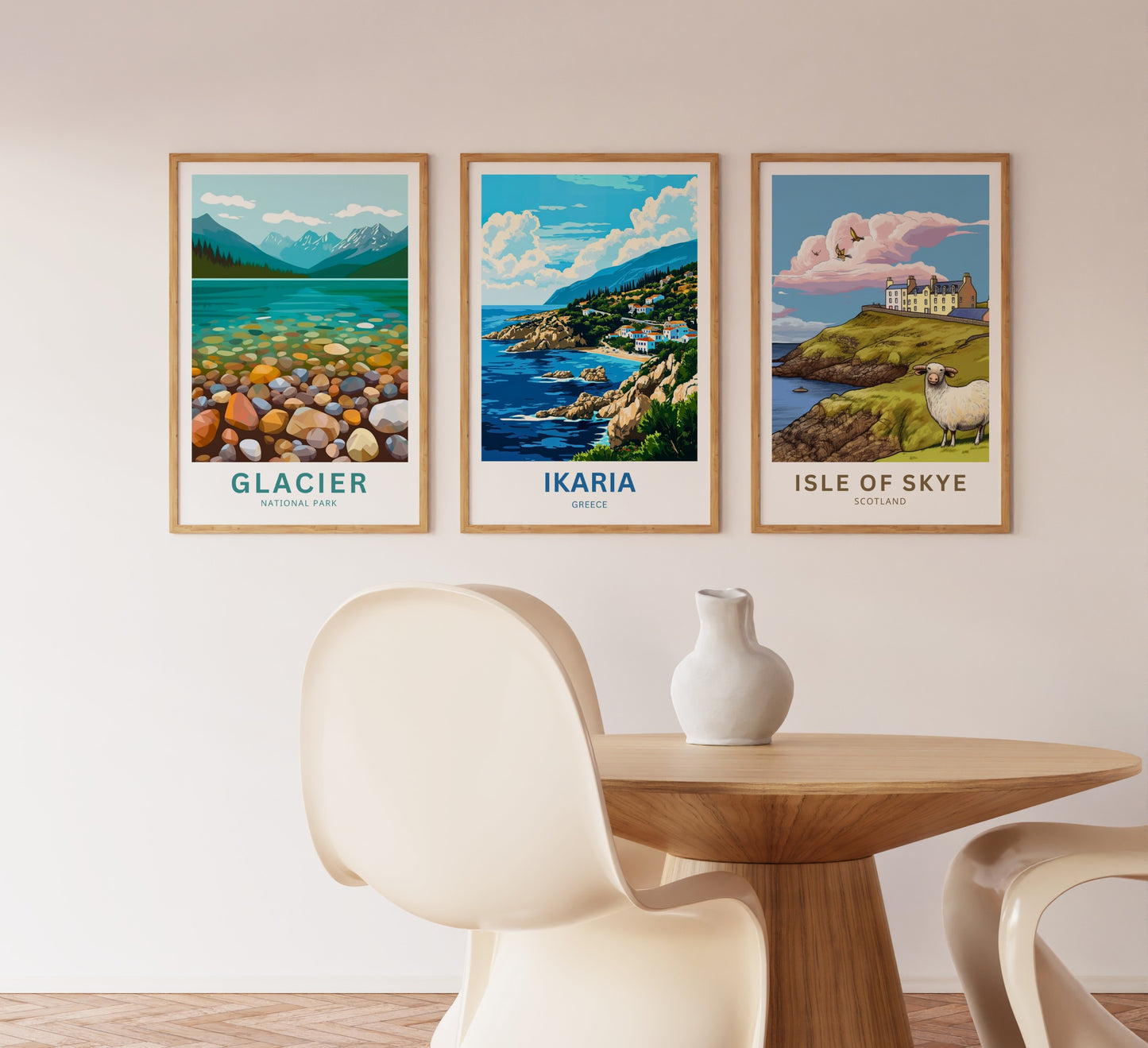 Ikaria Beach Travel Poster  - Greece