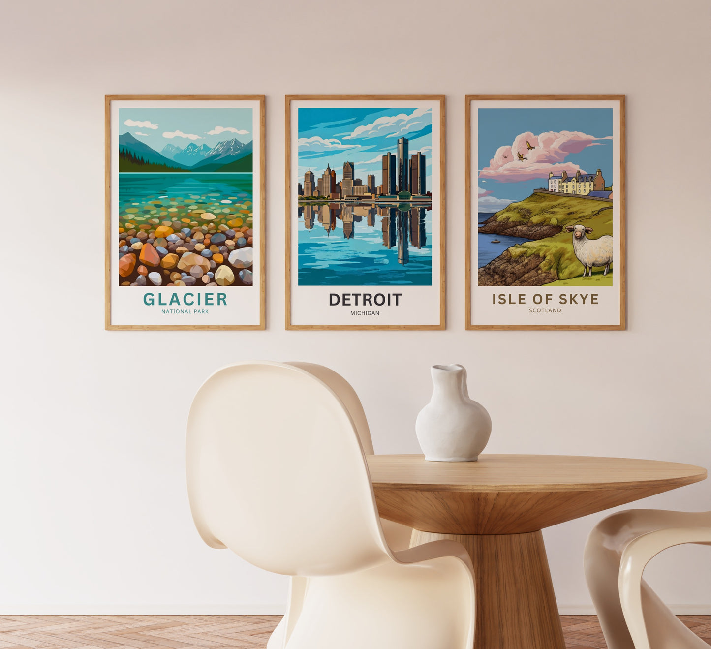 Detroit Travel Poster - Michigan
