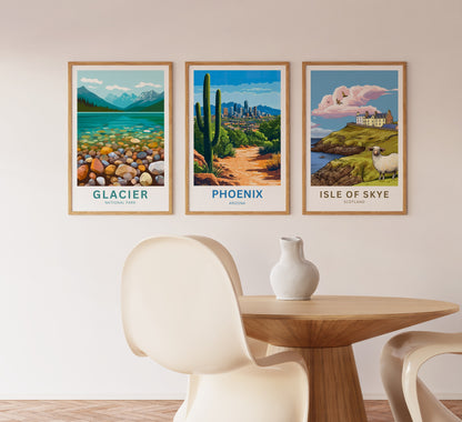 Phoenix Travel Poster - Arizona’s City of Sunsets