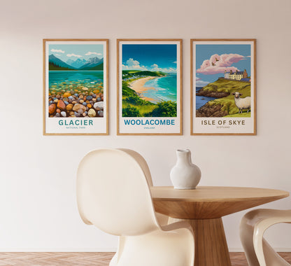Woolacombe Travel Poster - Beachfront Bliss