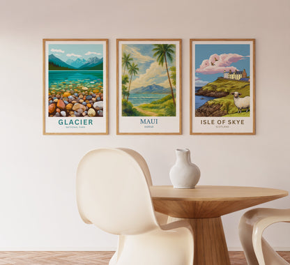 Maui, Watercolor design poster, Hawaii Print, Maui Wall Art