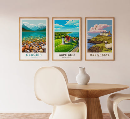 Cape Cod Travel Poster - Seaside Serenity