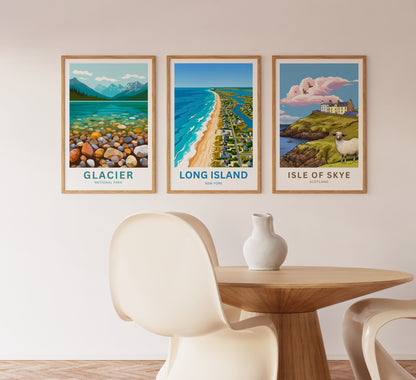 Long Island Travel Poster -  Coastline