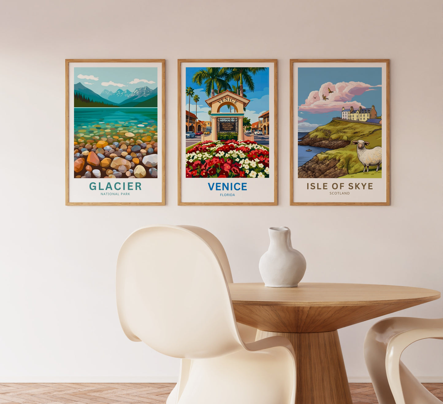 Venice, Florida Travel Poster - Street