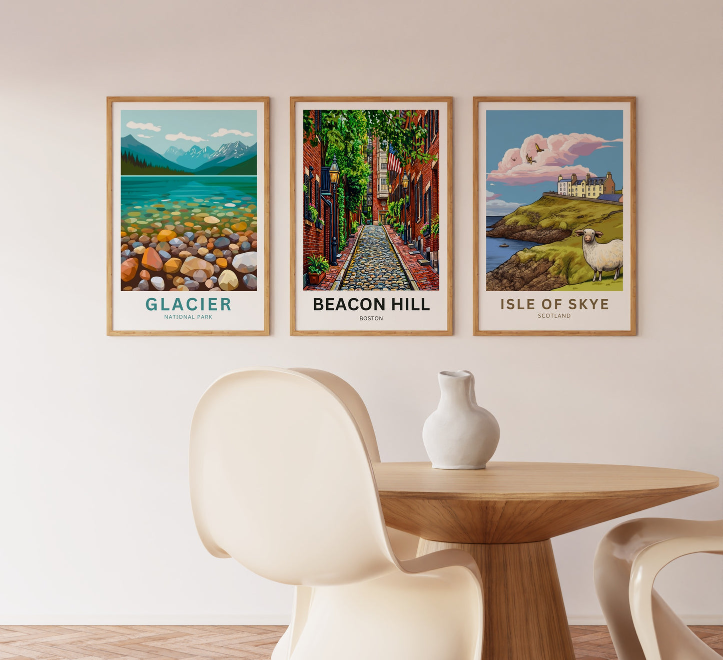 Beacon Hill Travel Poster -  Boston