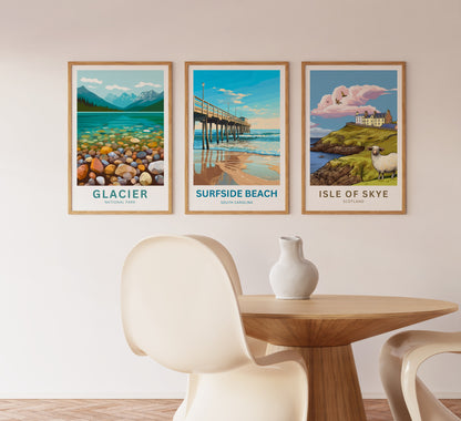 Surfside Beach Travel Poster -  South Carolina