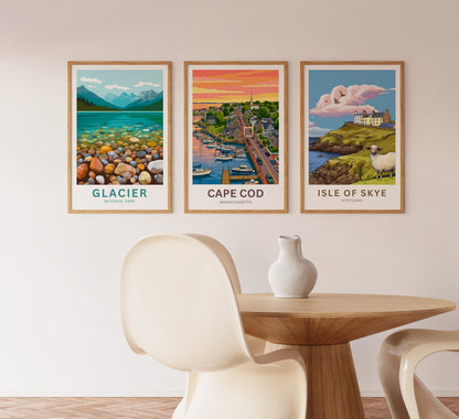 Cape Cod Travel Poster - Wonderful Coastal Sky