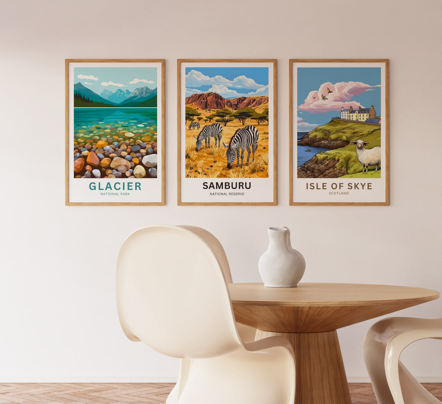 Samburu National Reserve Travel Poster - The Wild Life of Kenya