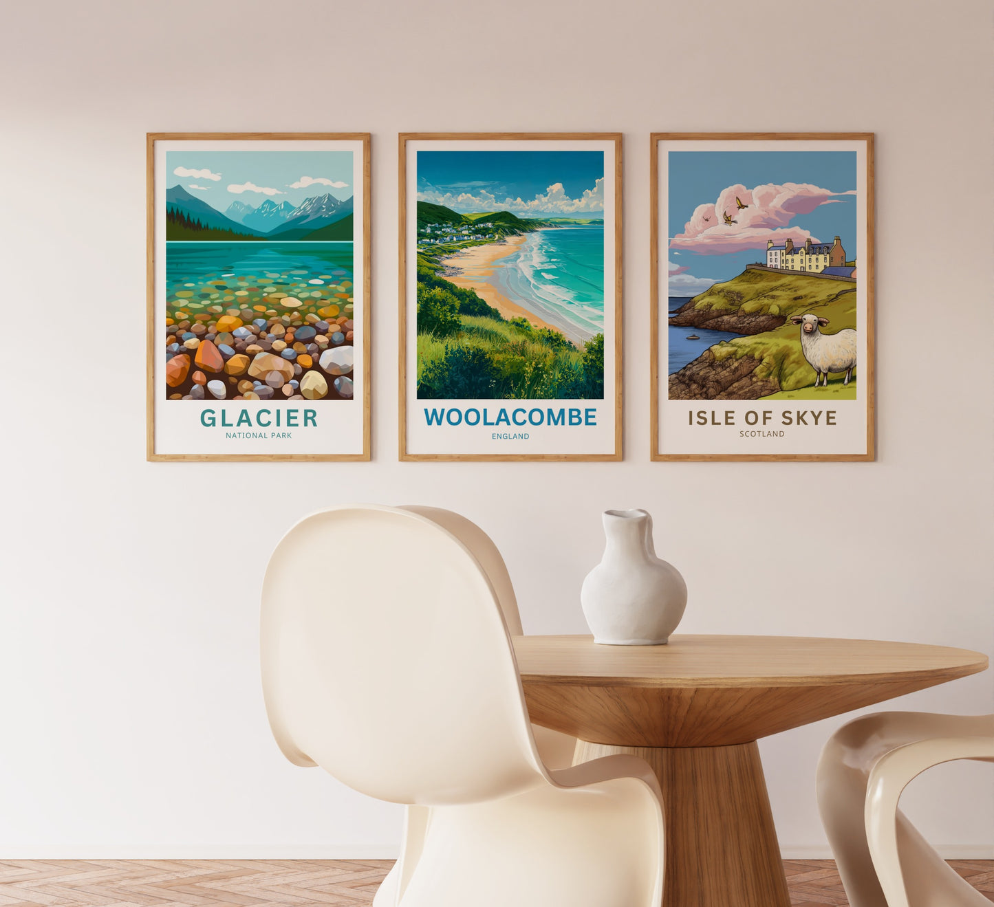 Woolacombe Travel Poster - Charming Village and Shores