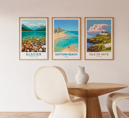 Daytona Beach, Florida Travel Poster