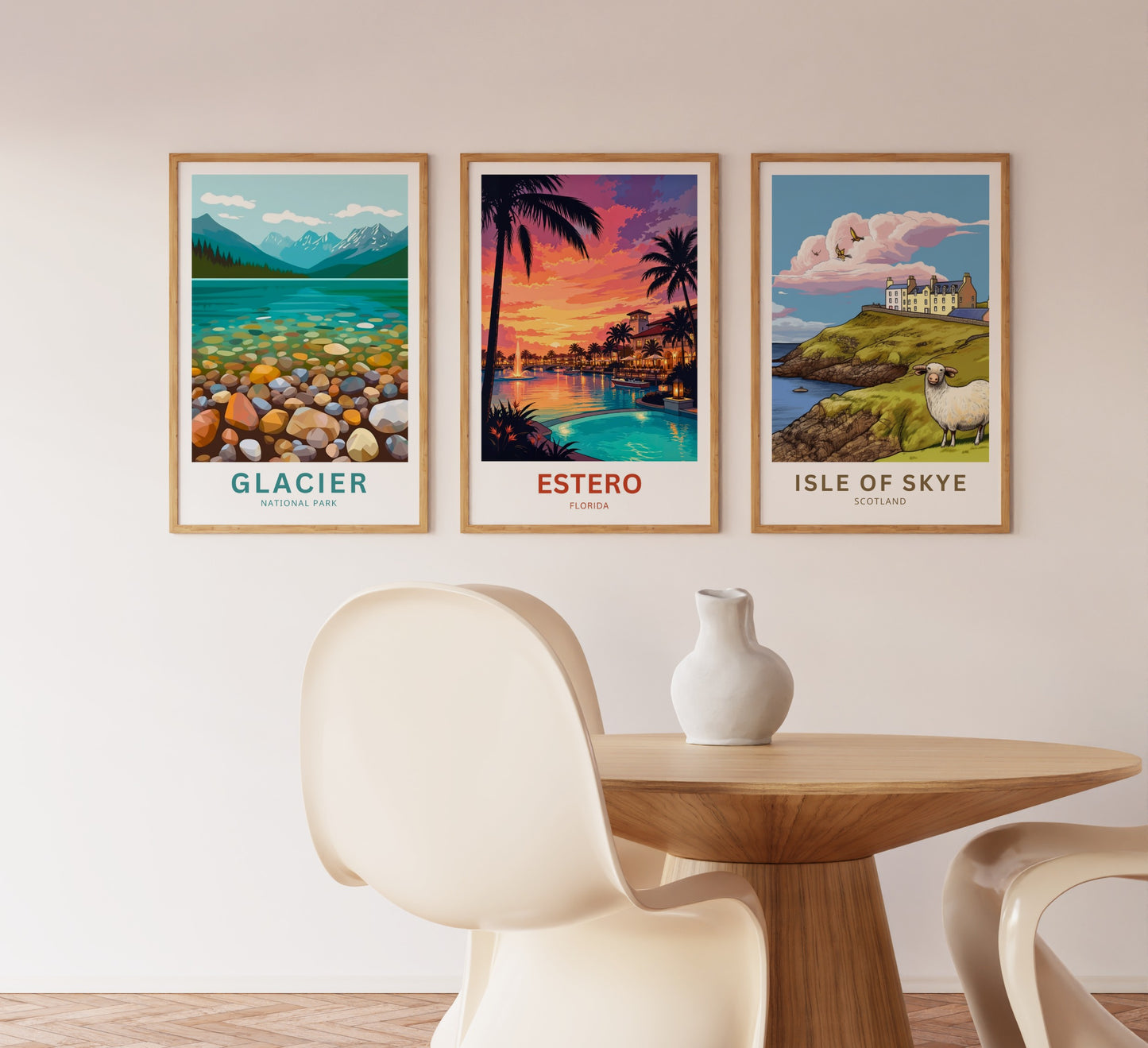 Estero Travel Poster - Sunset & Reflections