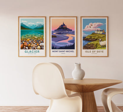 Mont Saint-Michel Travel Poster