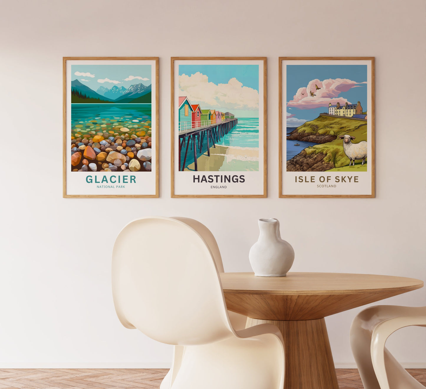 Hastings Travel Poster- Captivating Beach and Pier