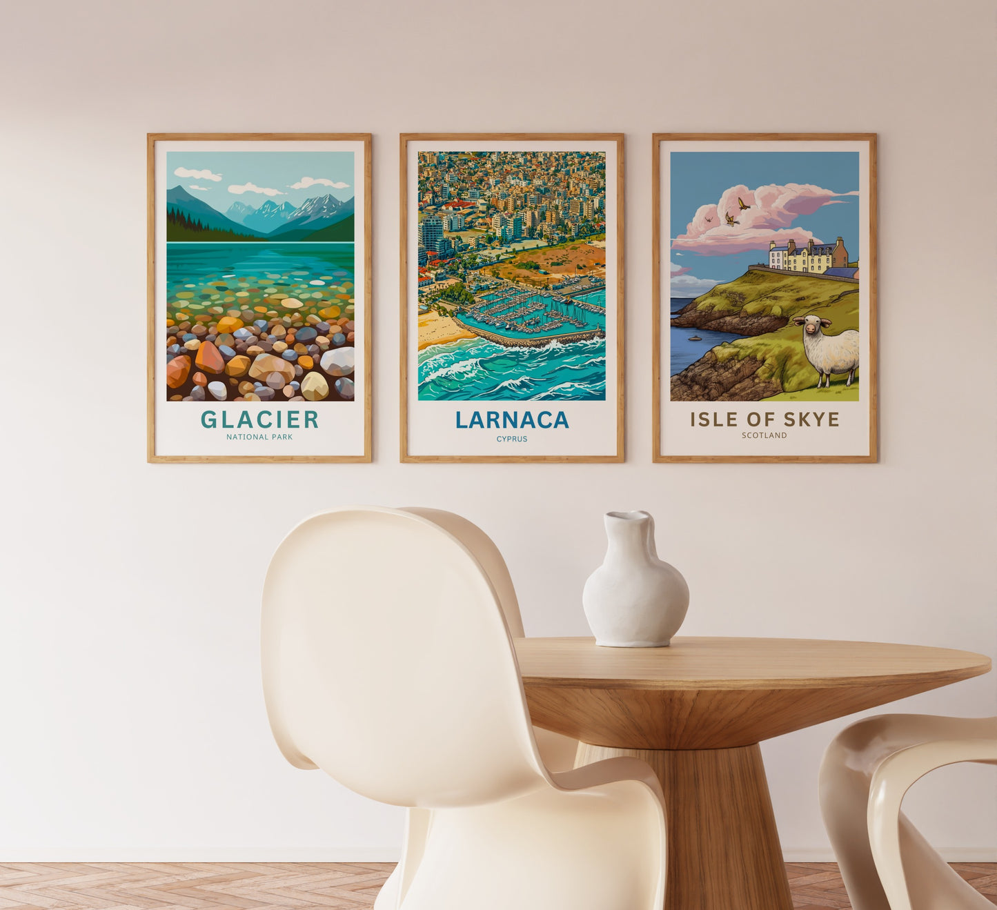 Larnaca Travel Poster - Cyprus Bay