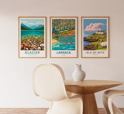 Larnaca Travel Poster - Cyprus Bay