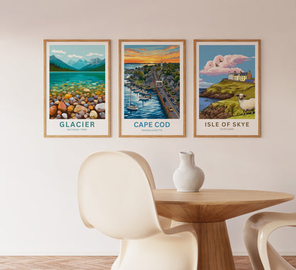Cape Cod Travel Poster - Coastal Charm