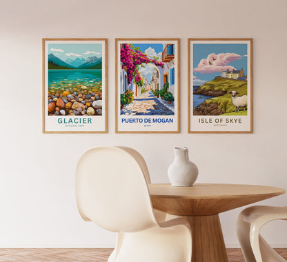Puerto de Mogán Travel Poster  - Under the Arch of Flowers