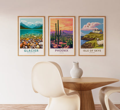 Phoenix Travel Poster - Cactus Trail – Phoenix Horizon