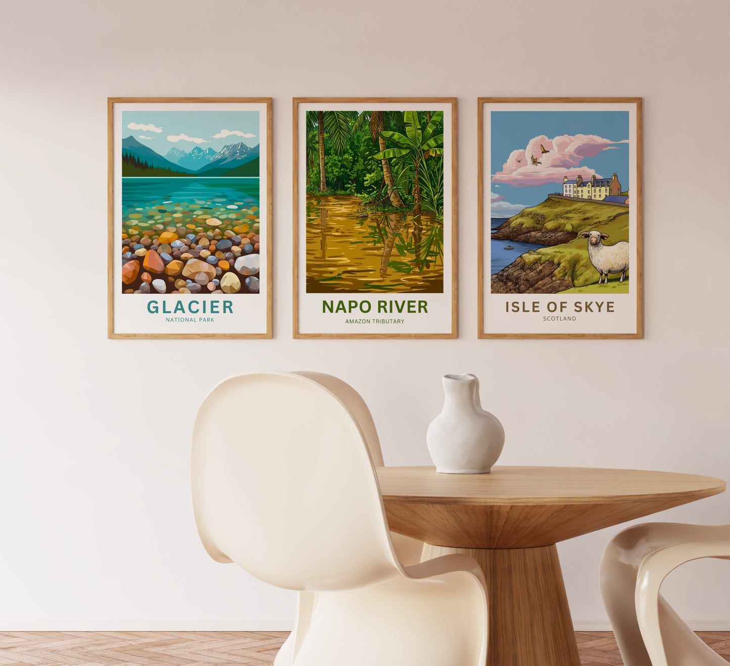 Napo River Travel Poster - Captivating Water Calmness