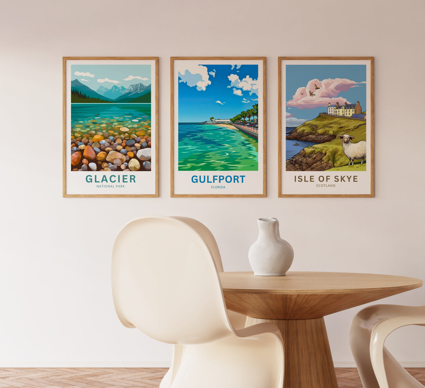 Gulfport, Florida Travel Poster - Waterfront