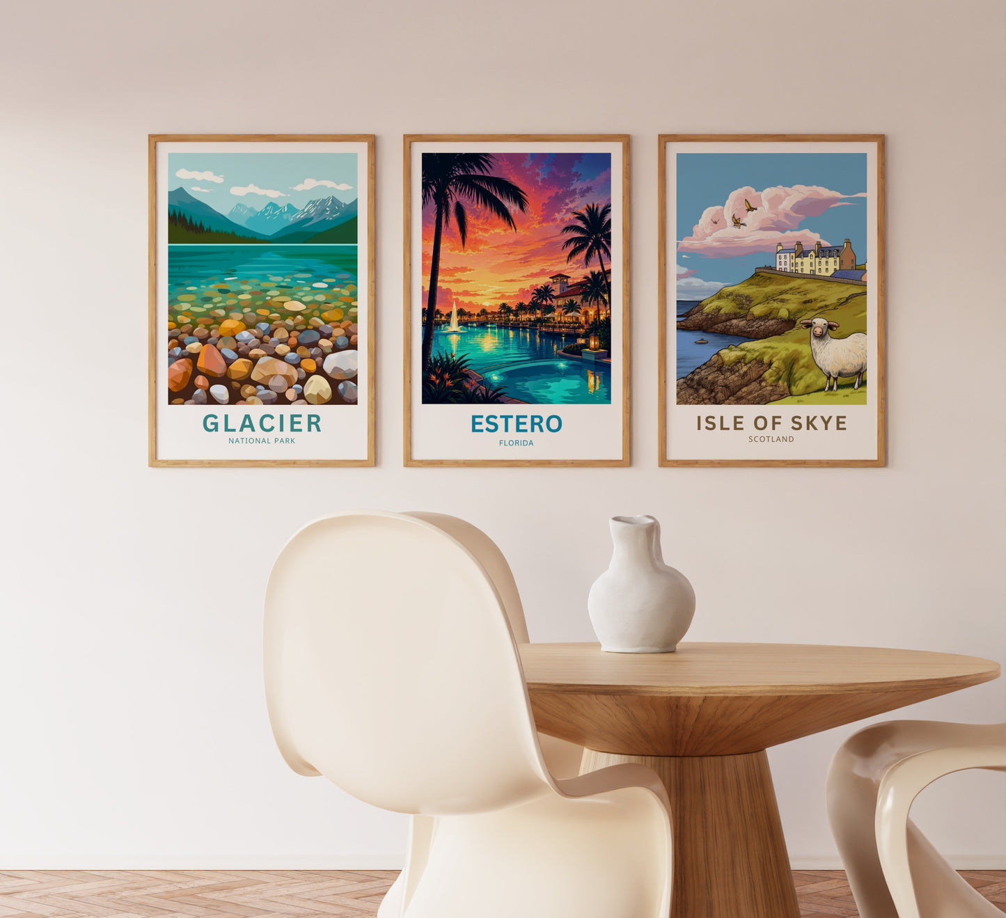 Estero Travel Poster - Florida Paradise Found