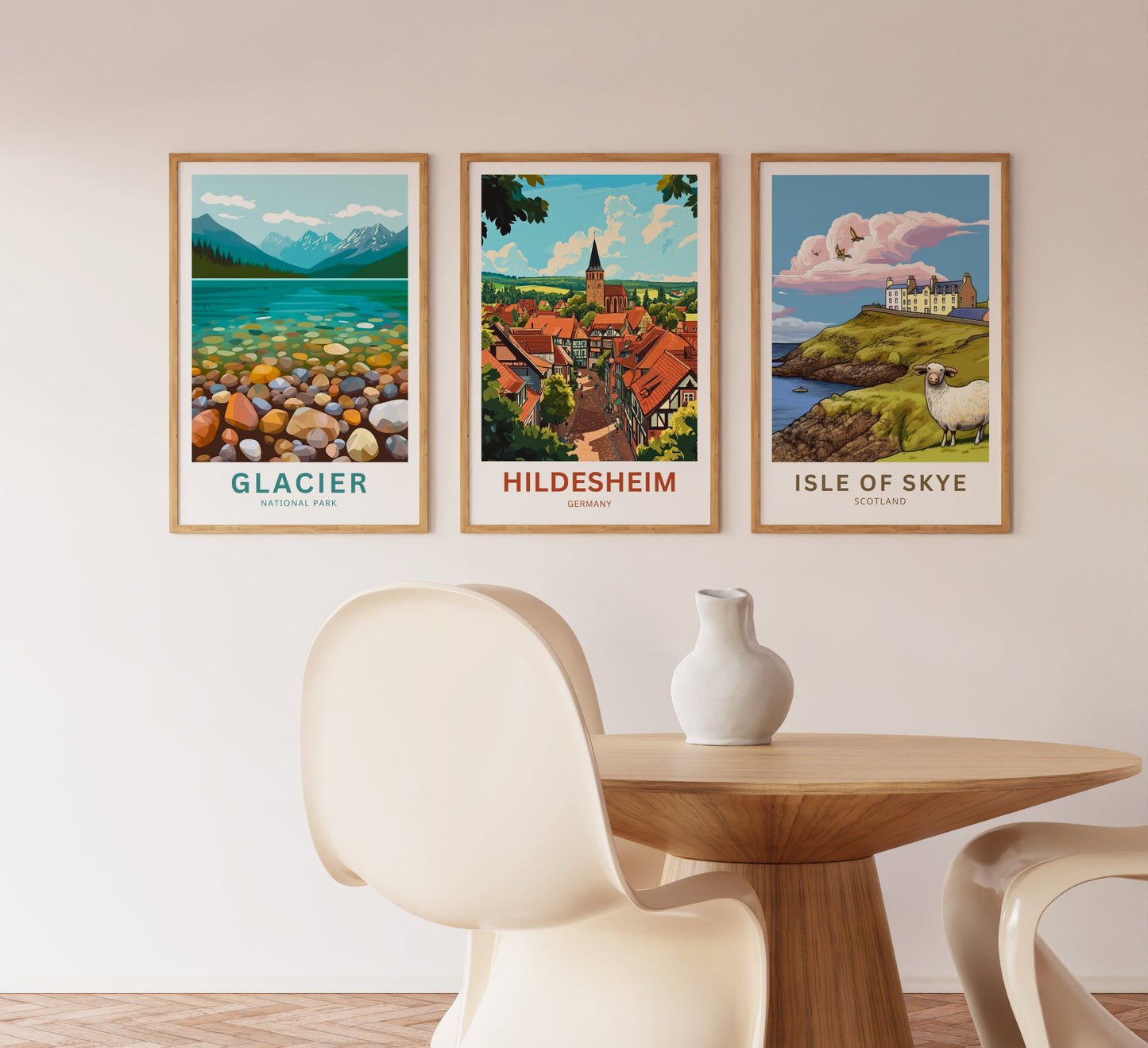 Hildesheim Travel Poster- Captivaing Germany Village