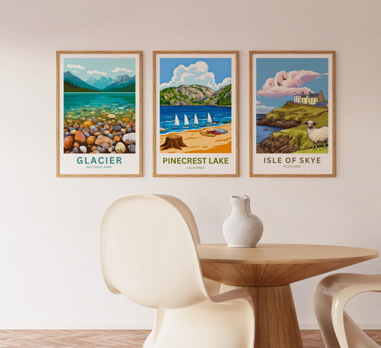 Pinecrest Lake Travel Poster - Lakeside Peace