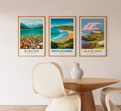 Woolacombe Travel Poster - Devon