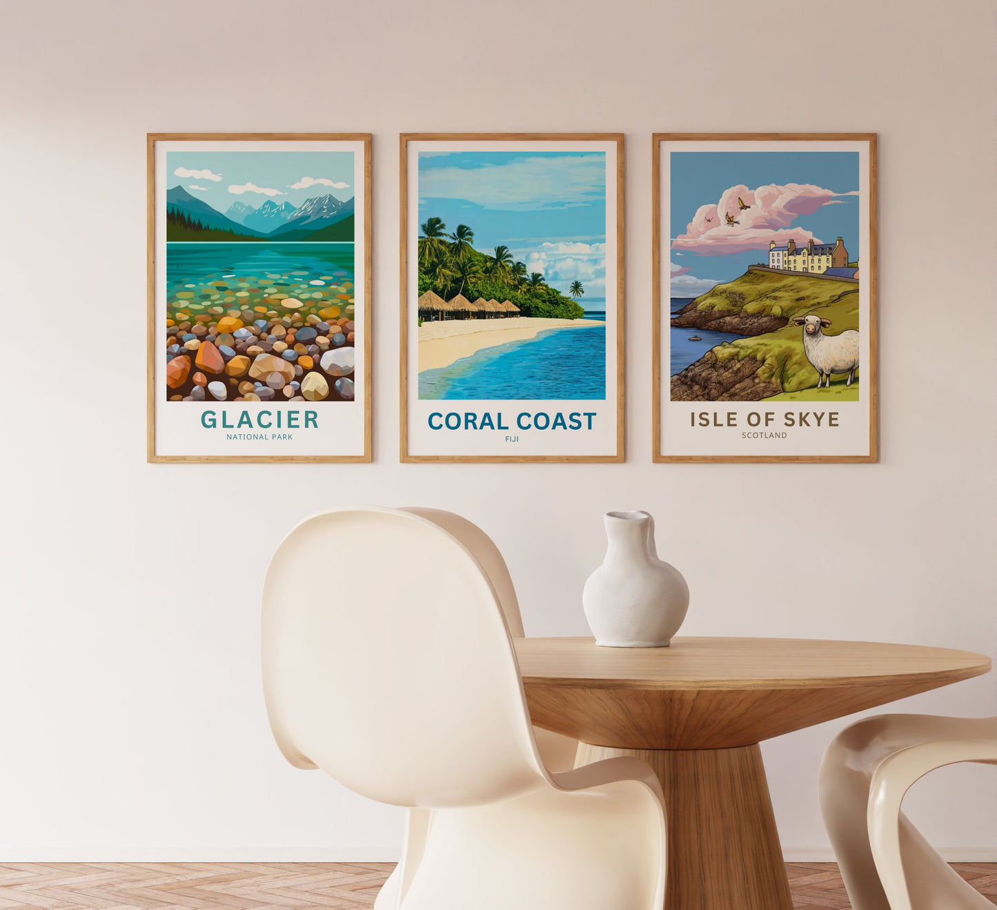 Coral Coast, Fiji Travel Poster - Breathtaking Tropical Island