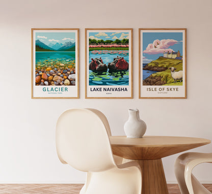 Lake Naivasha Travel Poster - Africa's Gem