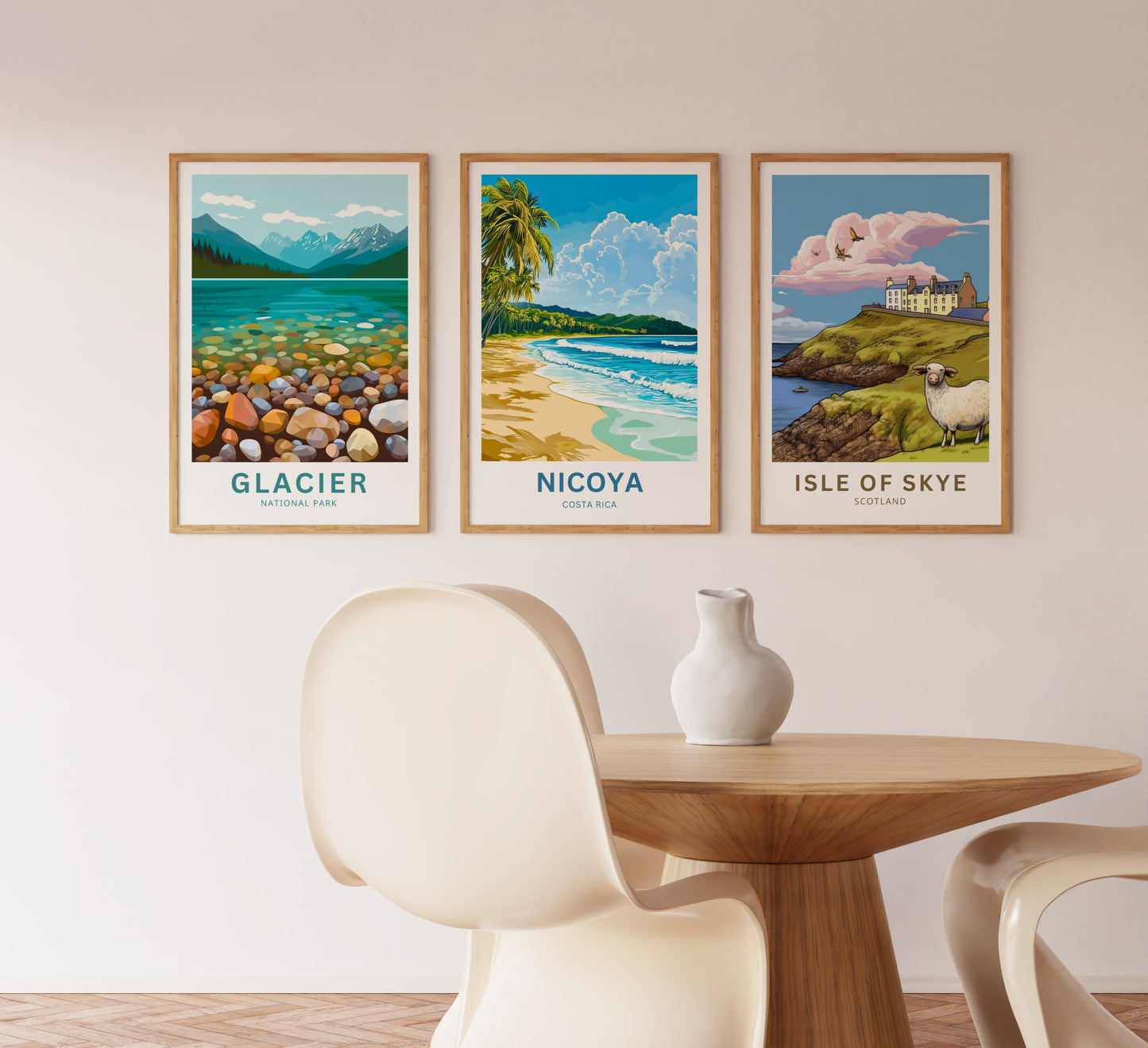 Nicoya Peninsula Travel Poster  - Captivating Costa Rica Shores