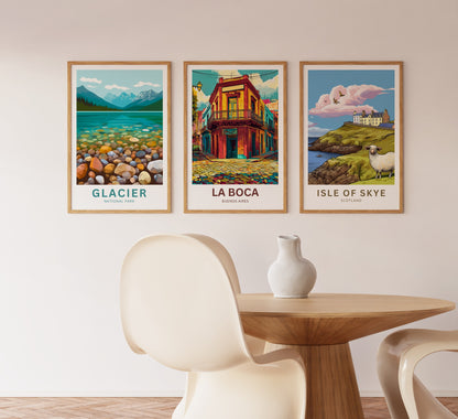 La Boca Travel Poster - The Colors of Buenos Aires