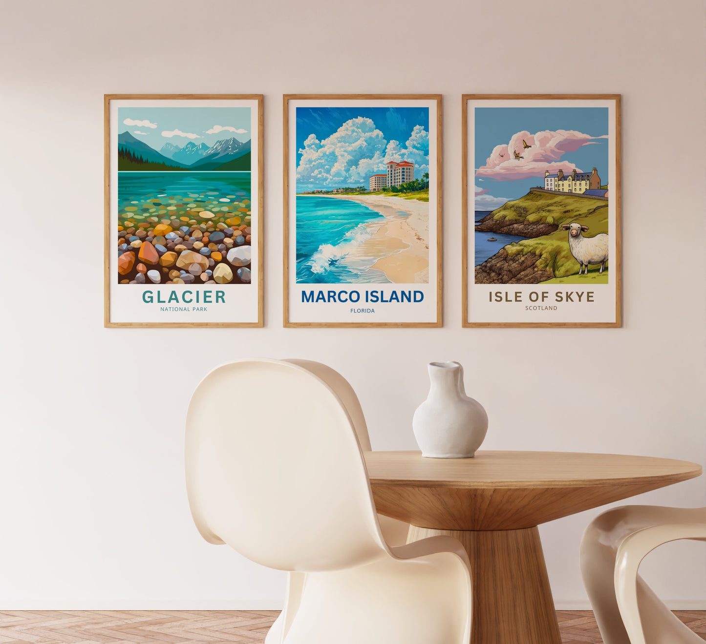 Marco Island Travel Poster- Escape to Sun-Kissed Island Shores of Florida
