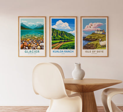 Kualoa Ranch  Travel Poster