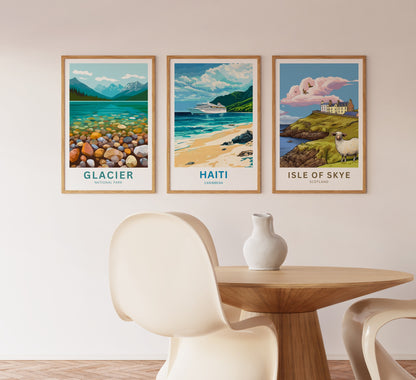 Haiti Travel Poster - Sailing to Haitian Shores